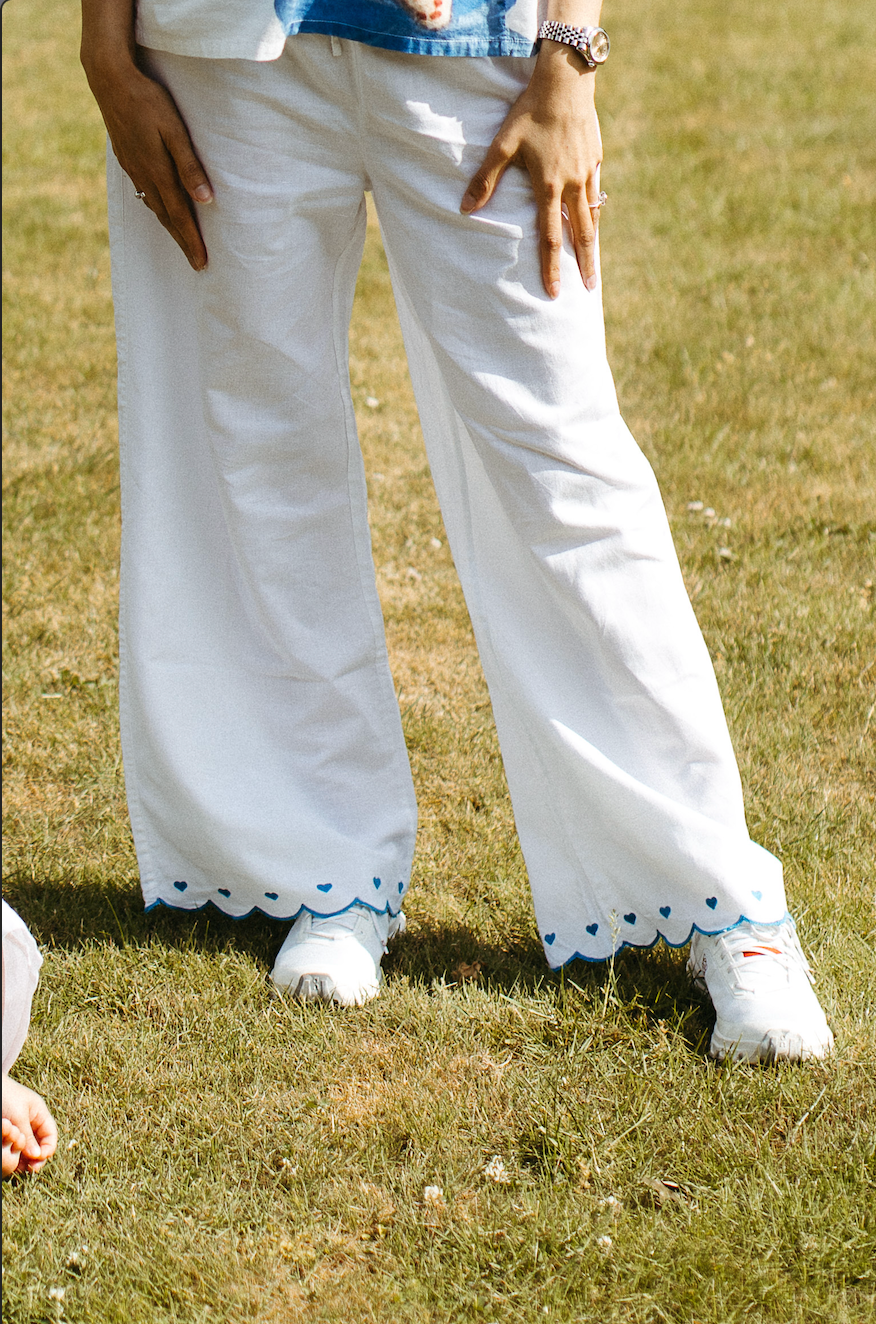 Scallop Hem Pants