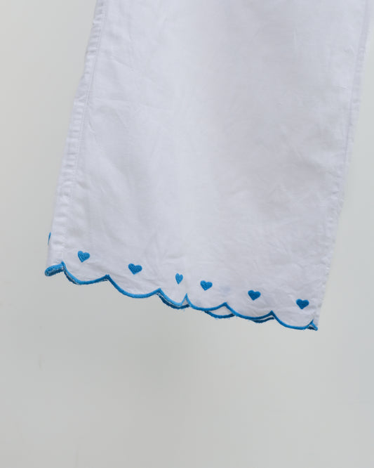Scallop Hem Pants